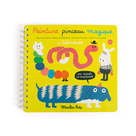 MOULIN ROTY Magic Painting Book Les Schmouks
