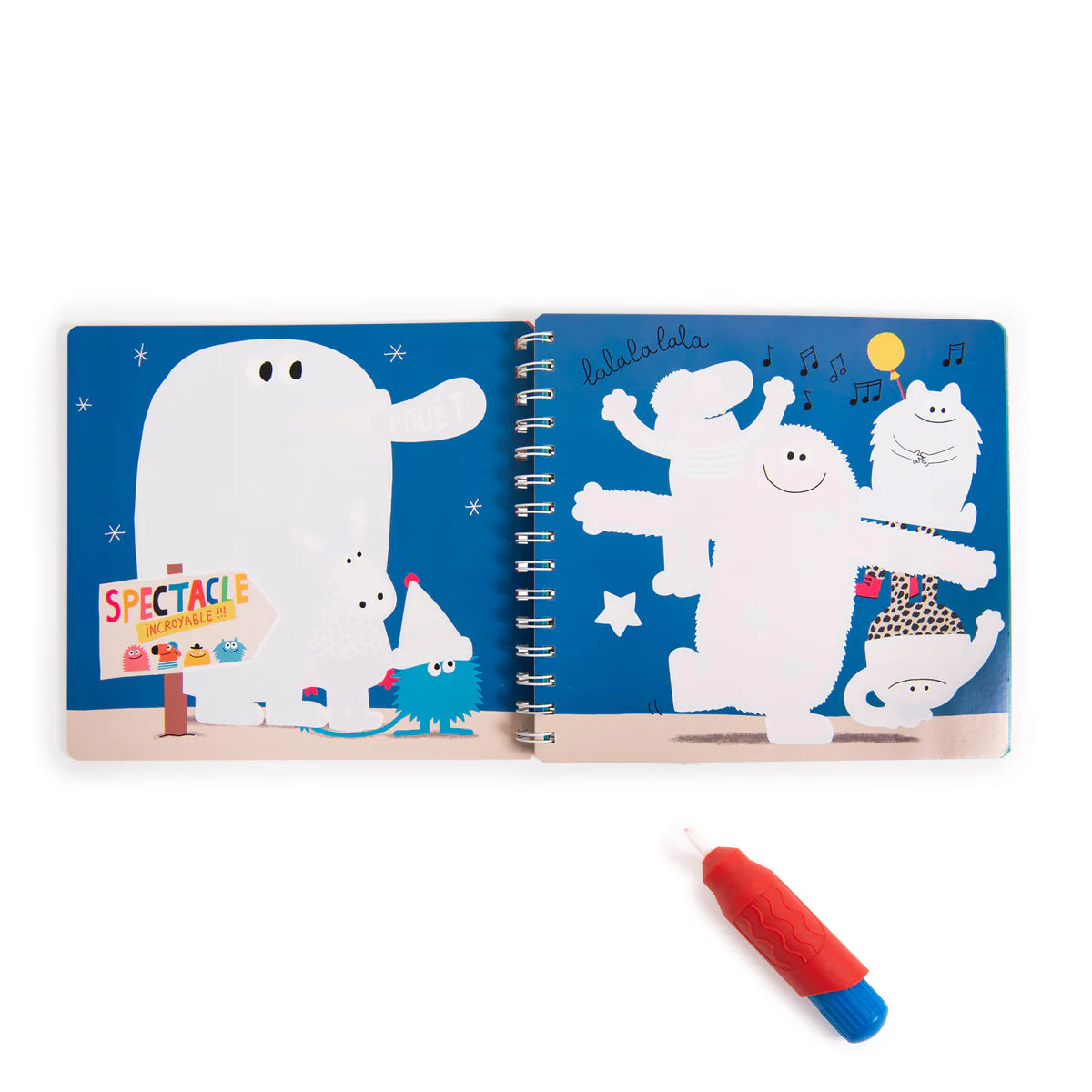 MOULIN ROTY Magic Painting Book Les Schmouks