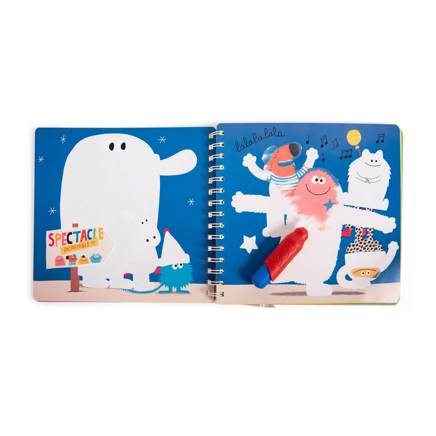 MOULIN ROTY Magic Painting Book Les Schmouks
