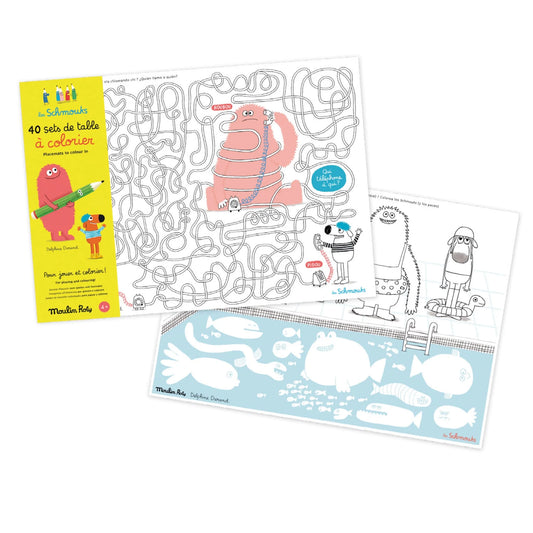 MOULIN ROTY Activity Placemats Les Schmouks