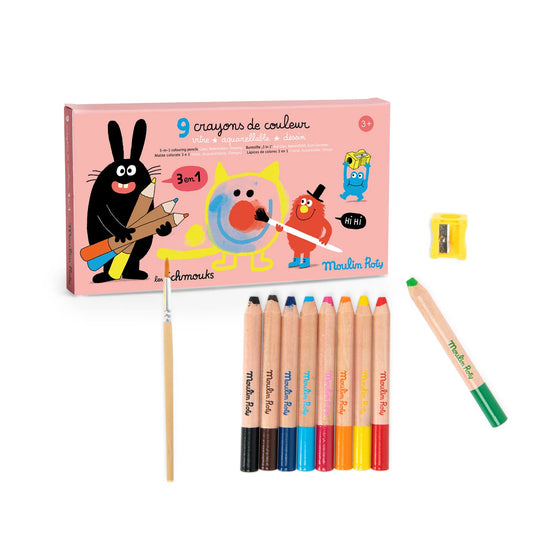 MOULIN ROTY Colouring Pencils Les Schmouks