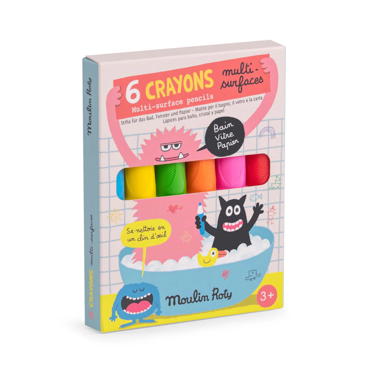 MOULIN ROTY Multi-Surface Crayons Les Schmouks