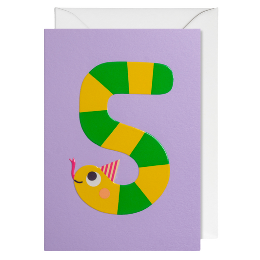CAROLINE DALL'AVA Stripy Snake Card