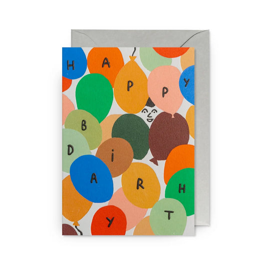 MARIE ASSÉNAT Birthday Balloons Card