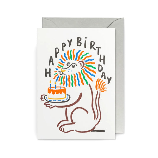 MARIE ASSÉNAT Birthday Lion Card