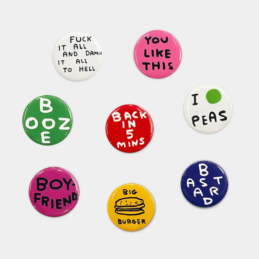 DAVID SHRIGLEY Badge Set 1