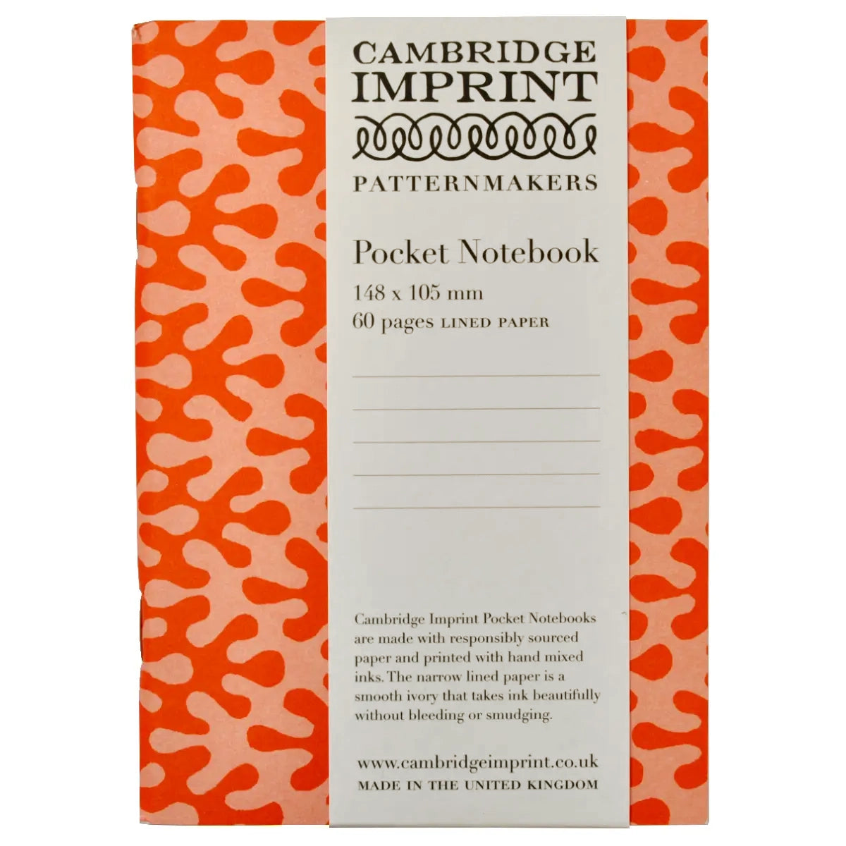 CAMBRIDGE IMPRINT Tangerine Kelp Pocket Notebook