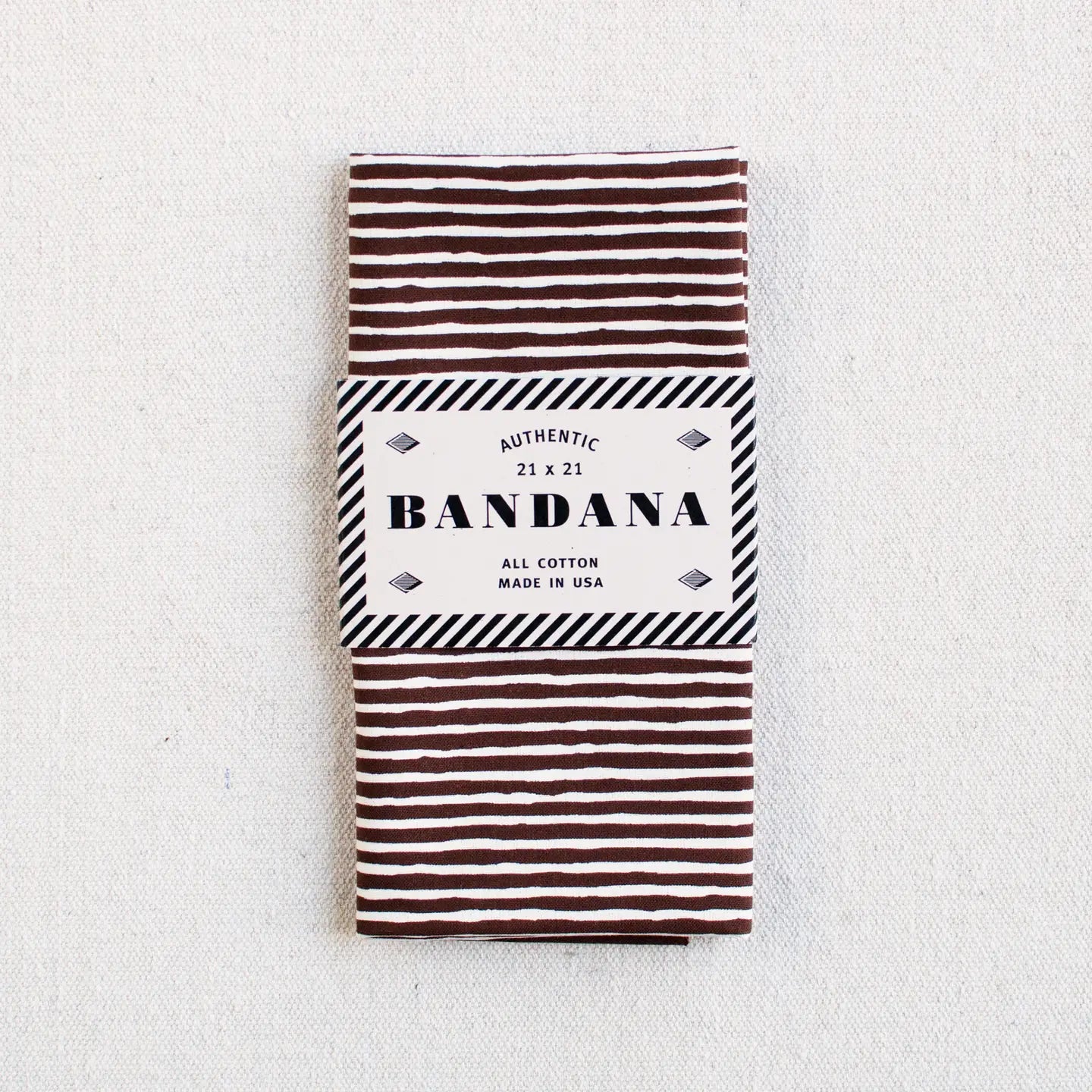 ABRACADANA Brown Striped Bandana