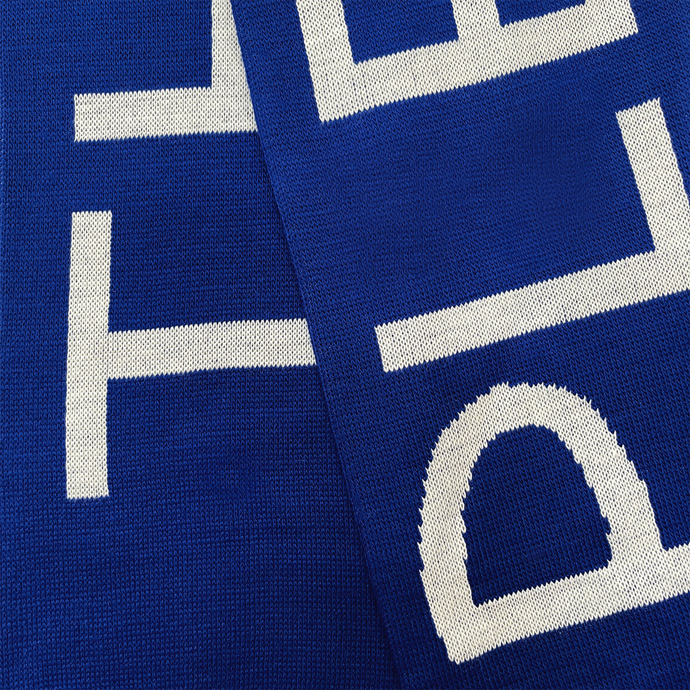 David Shrigley Blue Please & Thank You Scarf