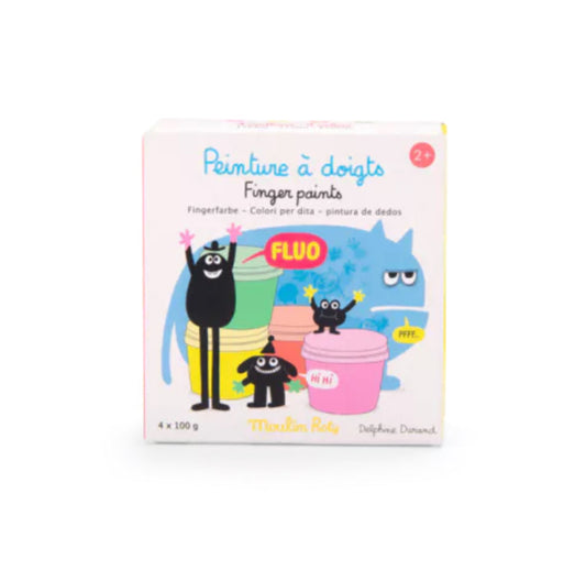 MOULIN ROTY Les Schmouks Fluorescent Finger Paint