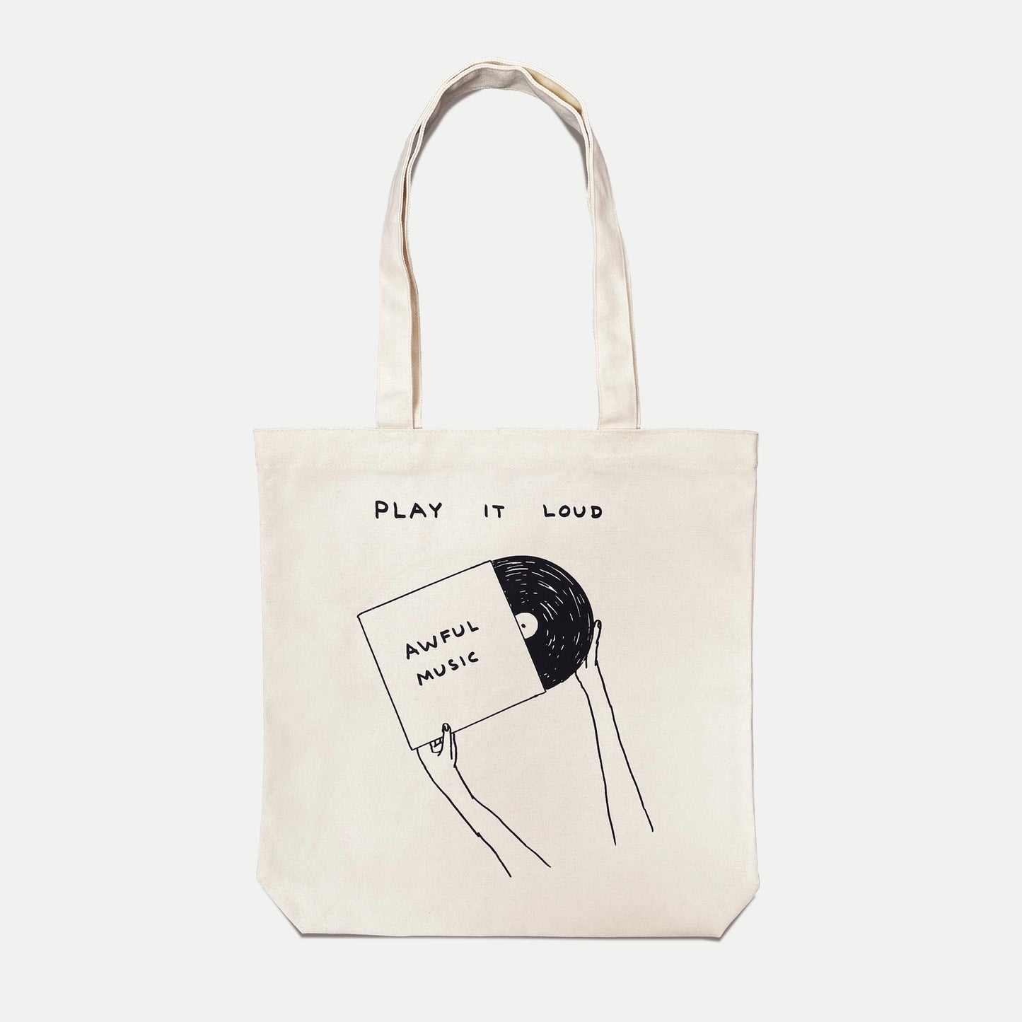 DAVID SHRIGLEY Play It Loud Tote Bag