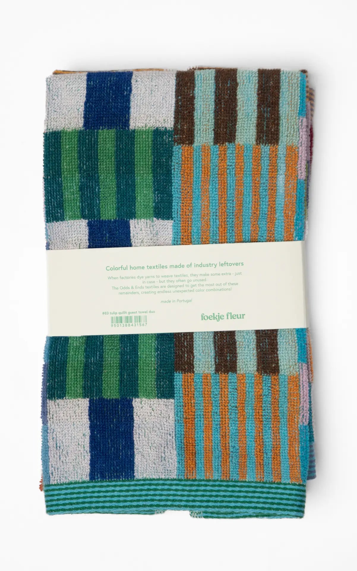 FOEKJE FLEUR Guest Towel Duo #83 Tulip Quilt