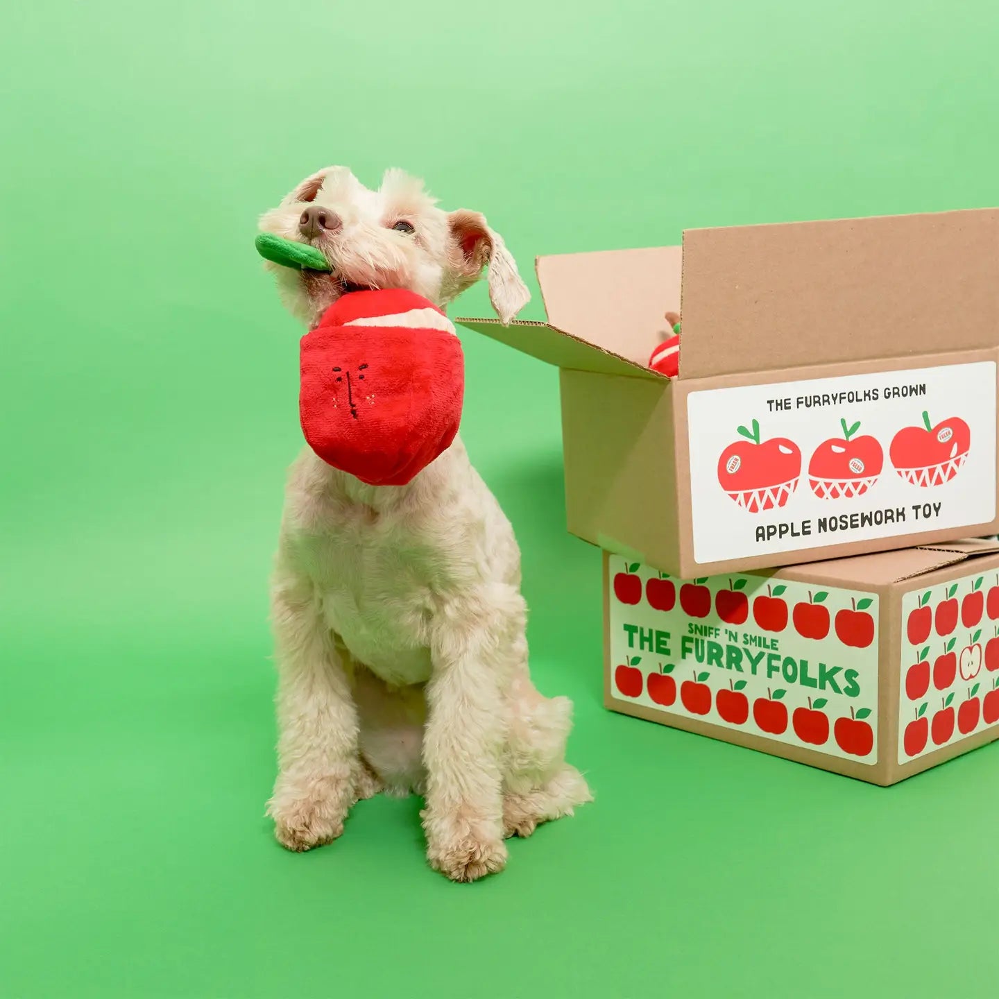 FURRY FOLKS Apple Nosework Toy
