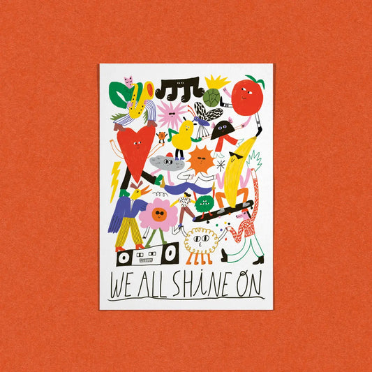 DANS LES DENTS Shine On Postcard