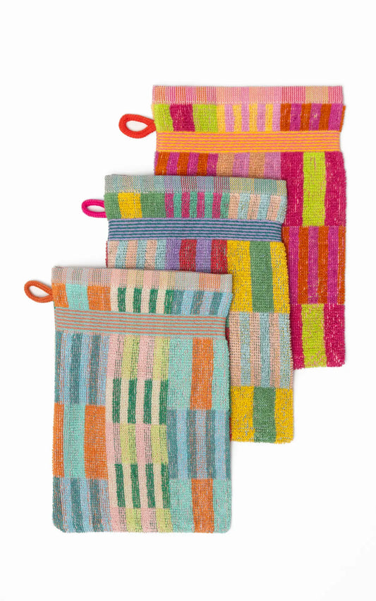 FOEKJE FLEUR Wash Glove Trio #99 Tulip Quilt