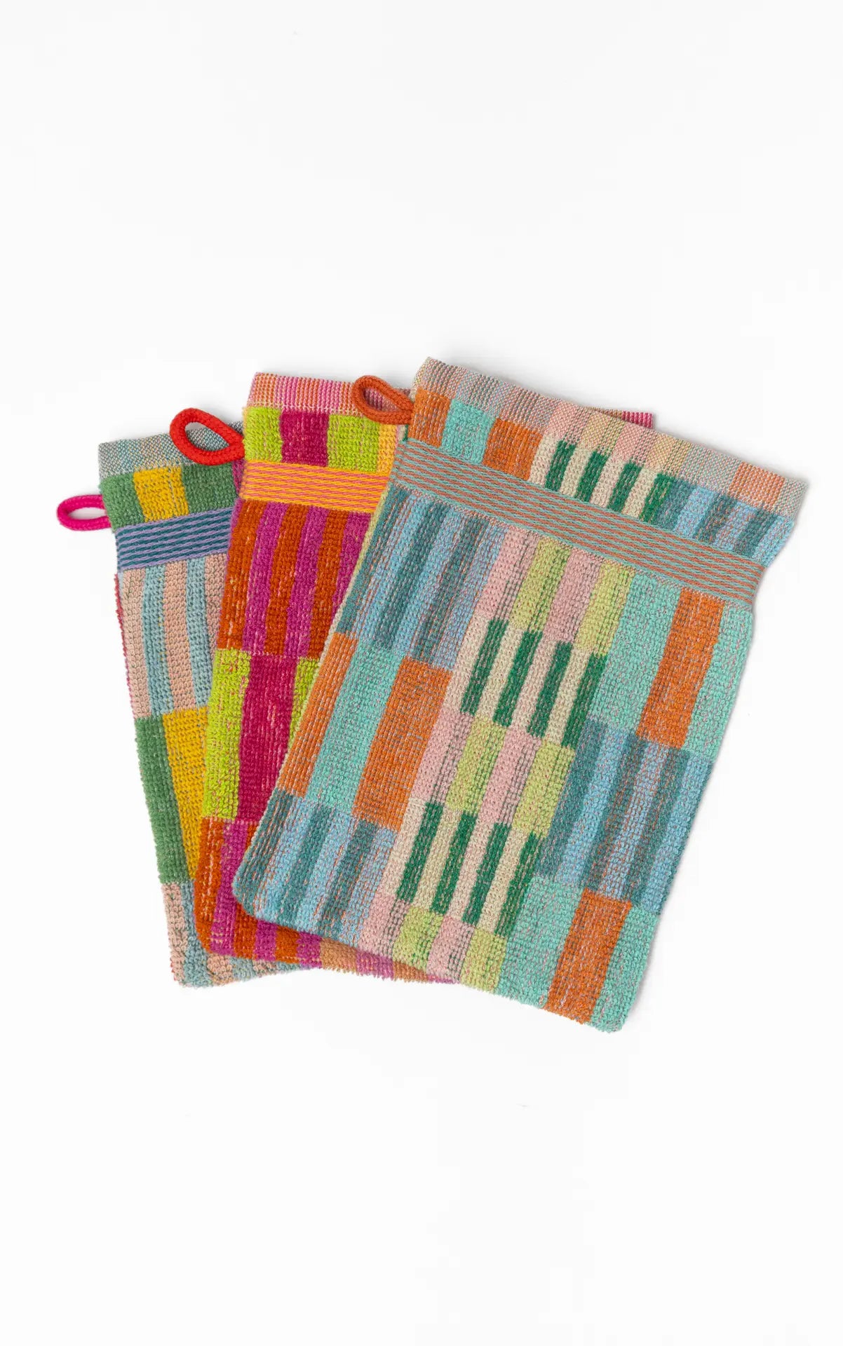 FOEKJE FLEUR Wash Glove Trio #99 Tulip Quilt