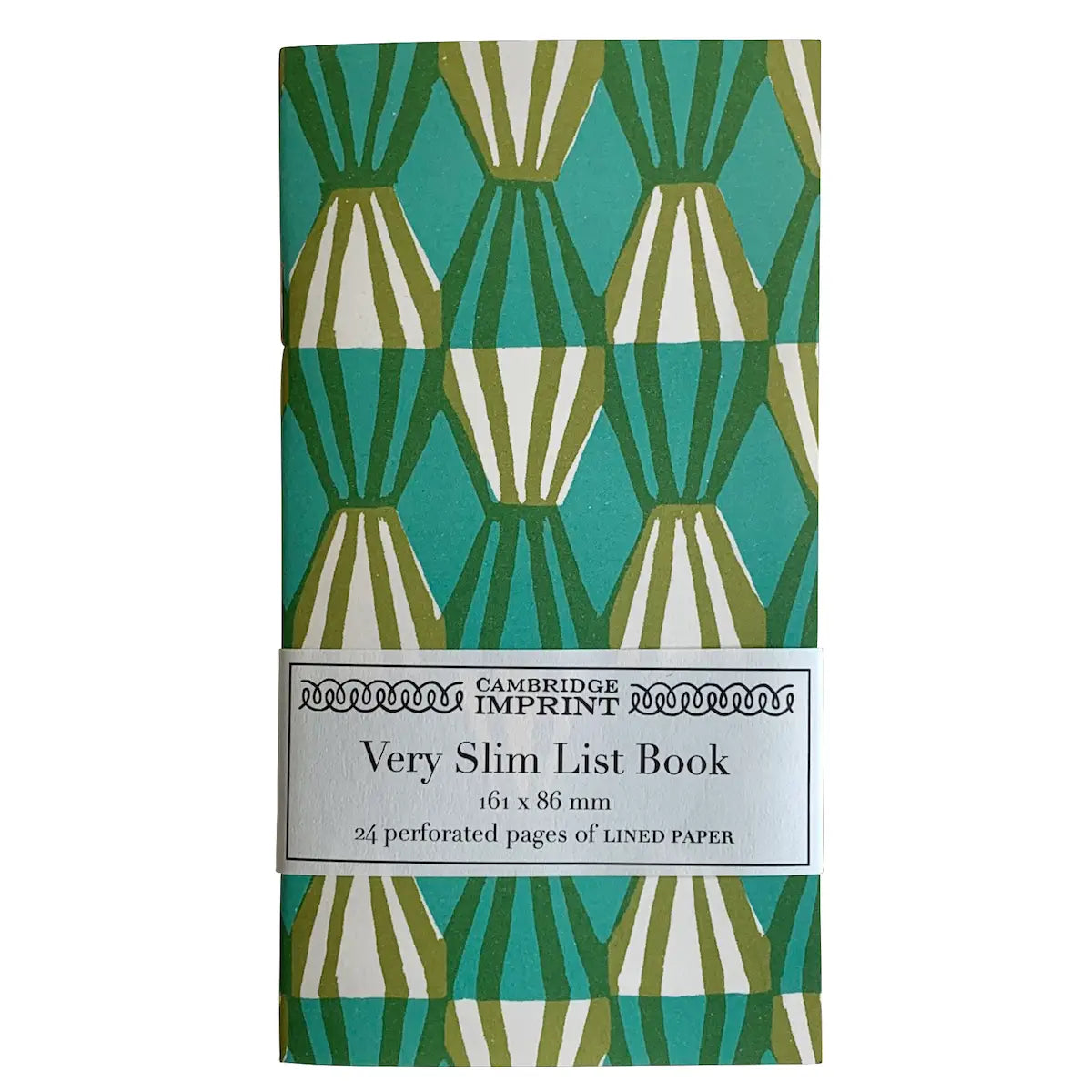 CAMBRIDGE IMPRINT Green Threadwork List Book