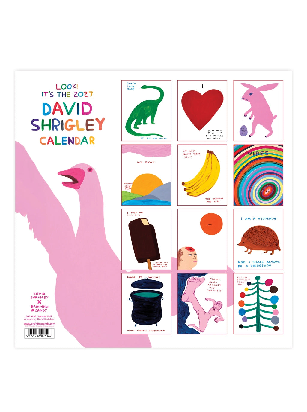 DAVID SHRIGLEY Official 2027 Wall Calendar