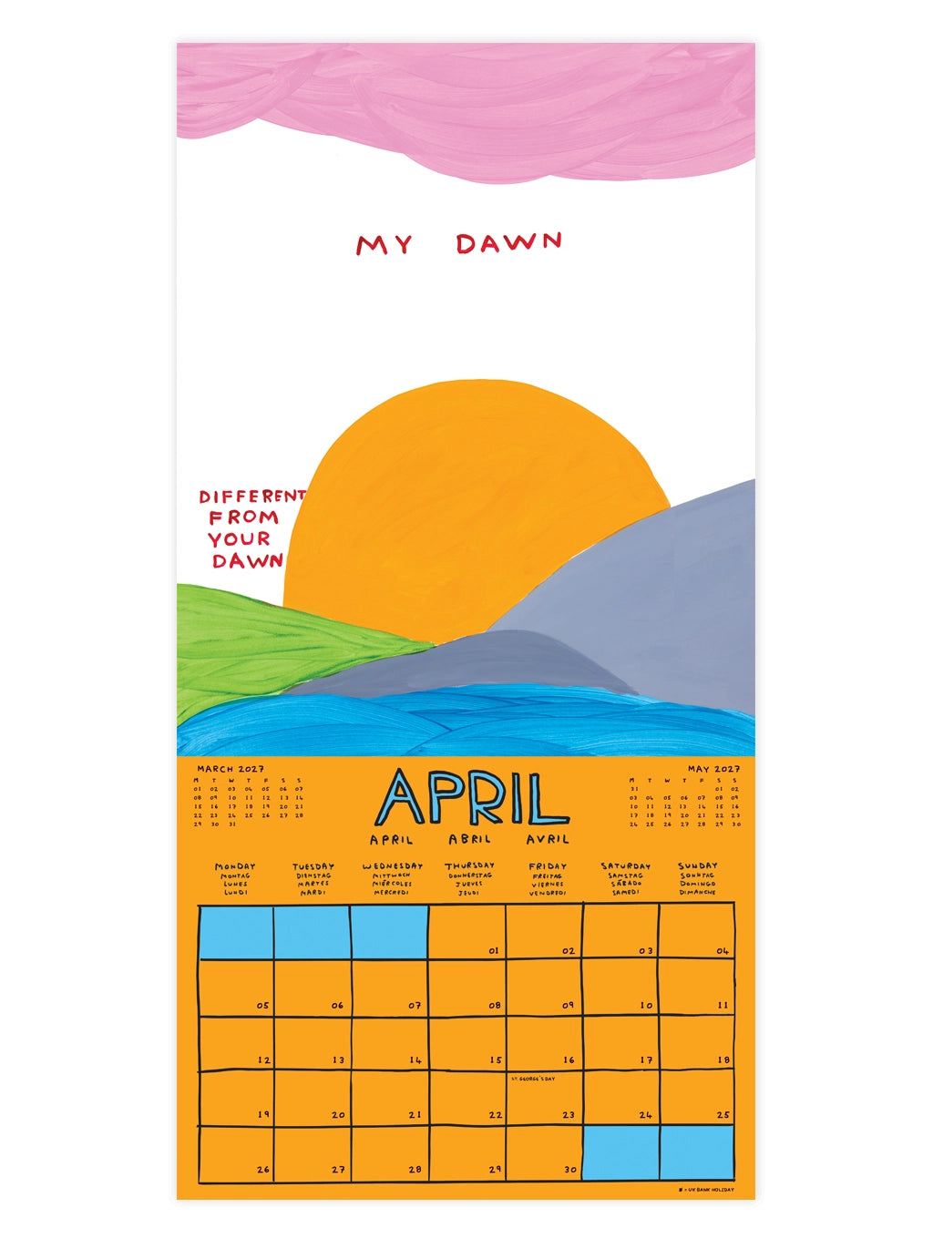 DAVID SHRIGLEY Official 2027 Wall Calendar