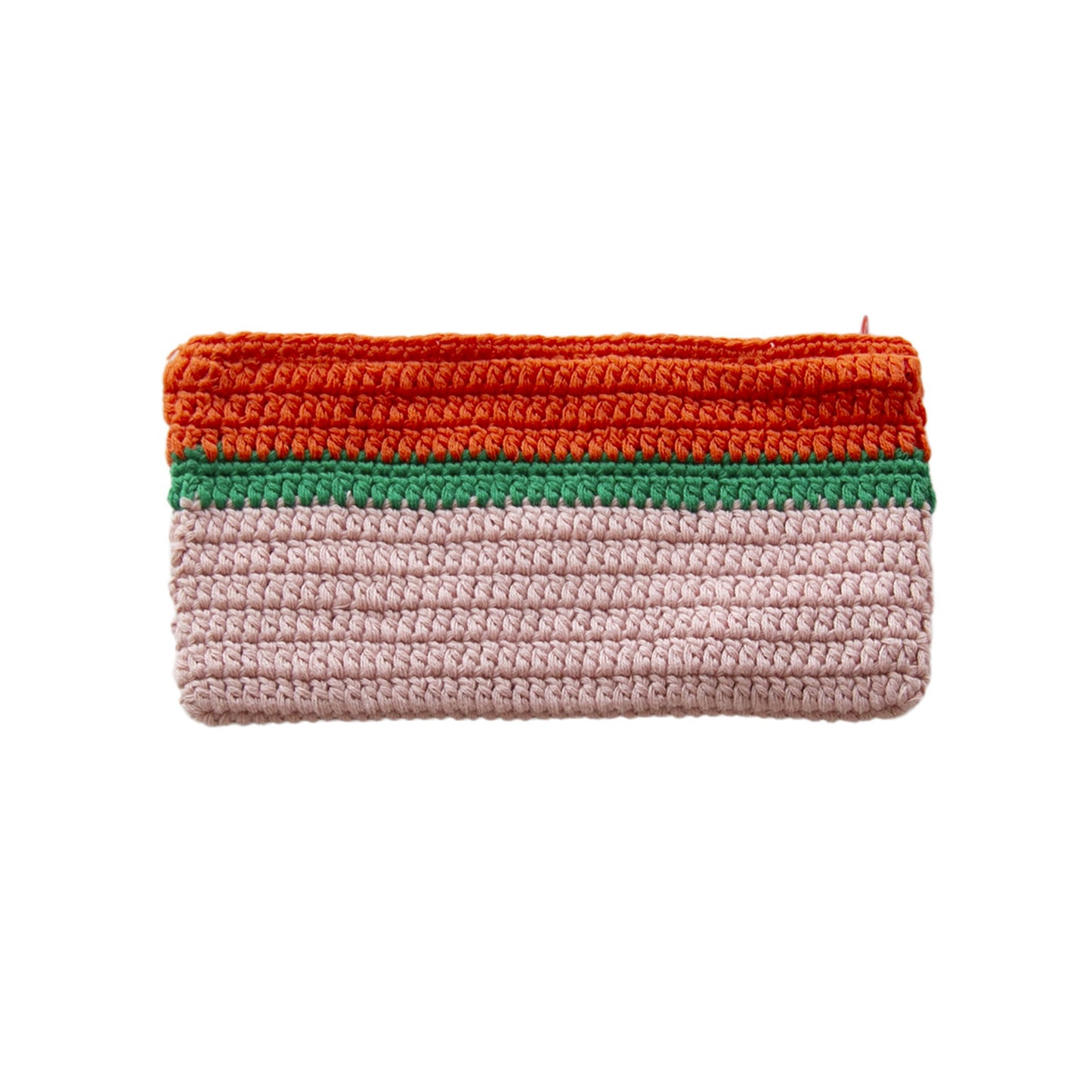 GLOBAL AFFAIRS Crochet Pouch Orange