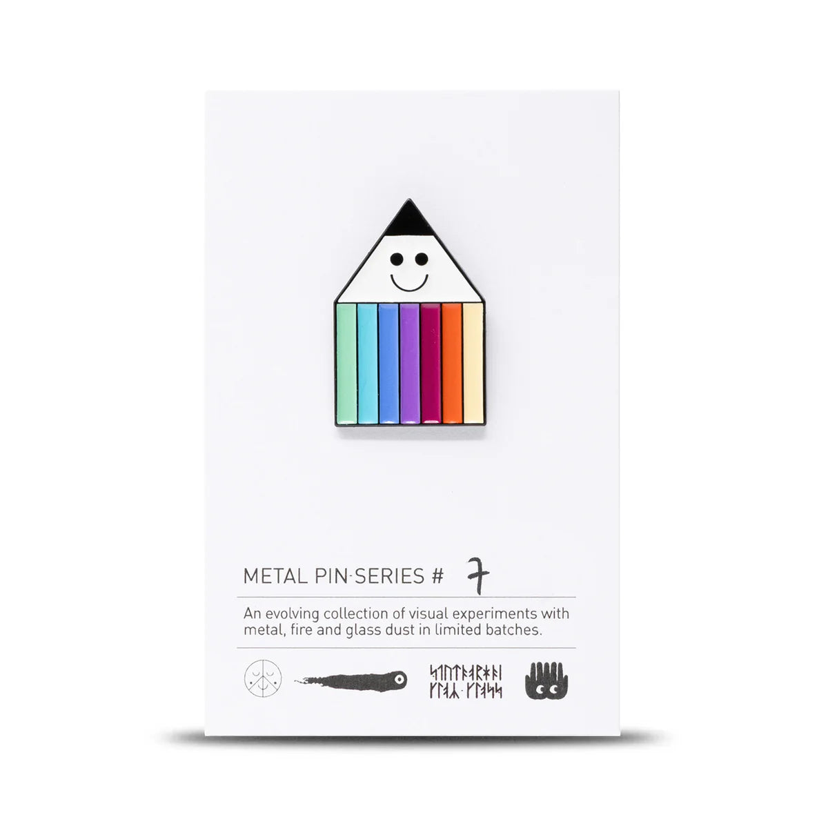 STUDIO ARHOJ Penny Rainbow Metal Pin