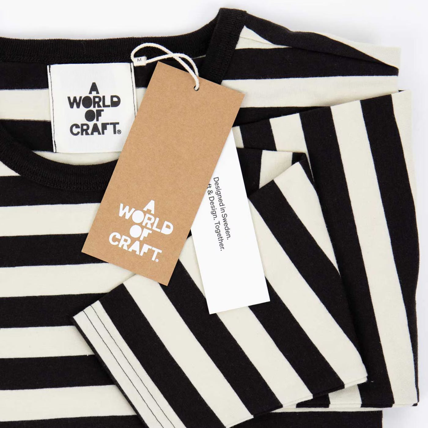 AWOC Women's Black & Off White T-Shirt
