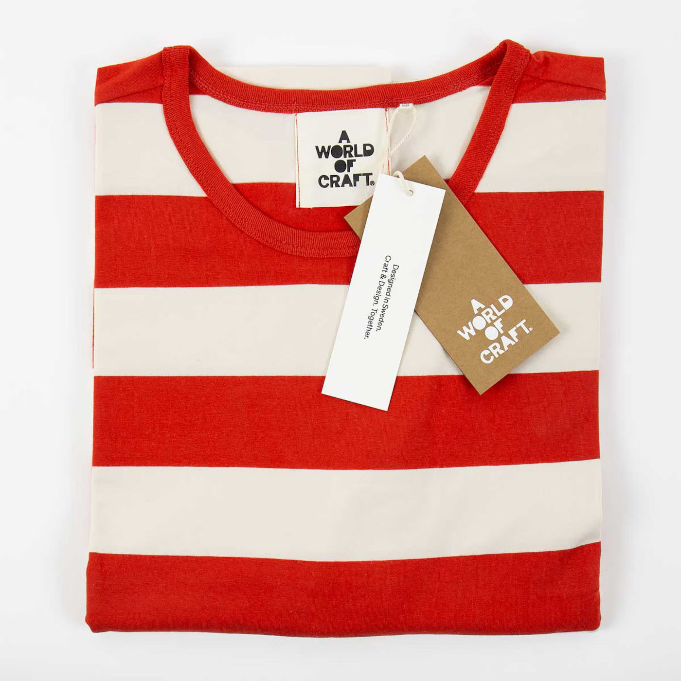 AWOC Women's Red & Off White Dress