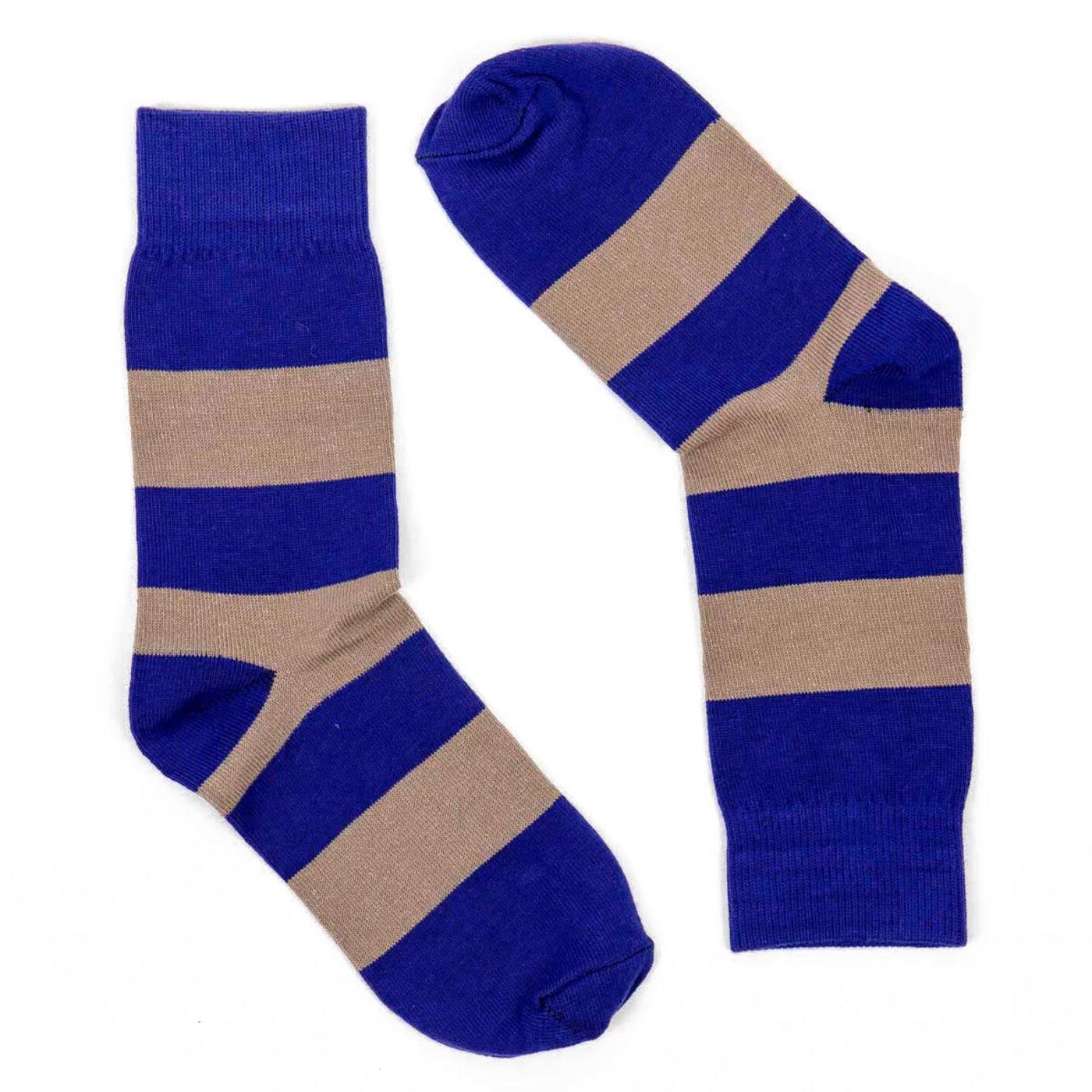 A WORLD OF CRAFT Blue & Grey Socks