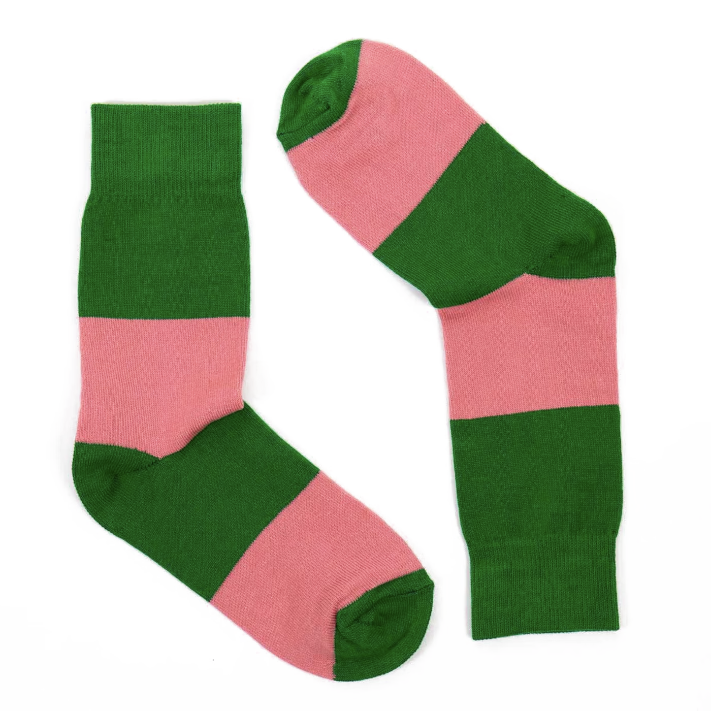 A WORLD OF CRAFT Pink & Green Socks