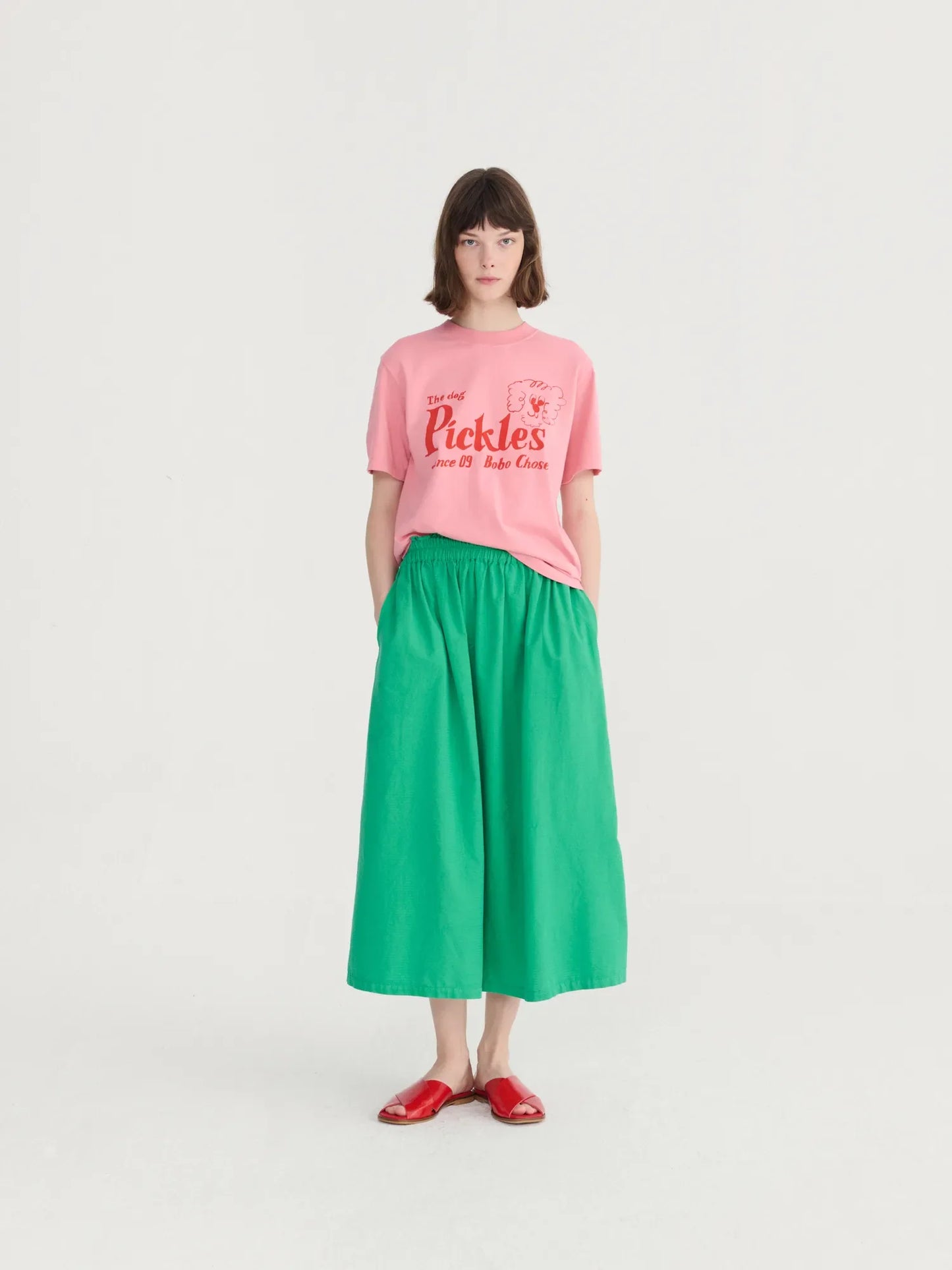 BOBO CHOSES Recycled Cotton Evasé Skirt