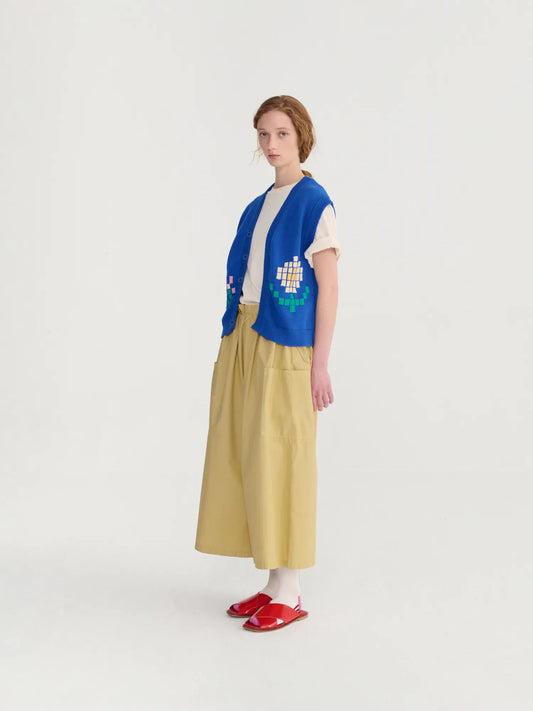 BOBO CHOSES Pixel Flowers Cotton Vest
