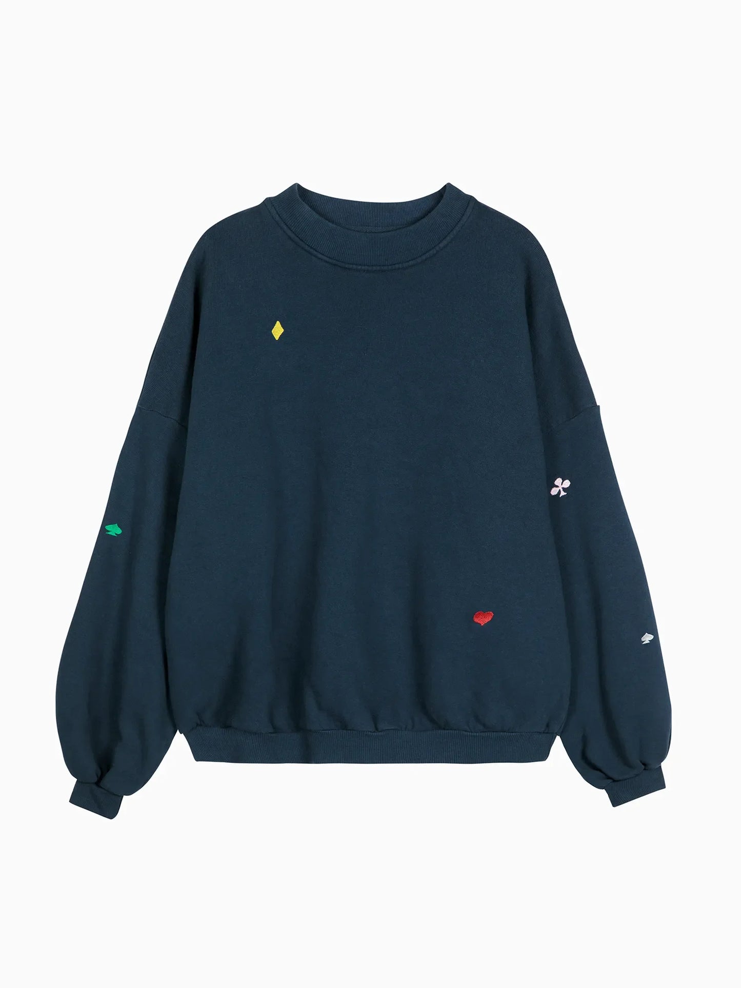 BOBO CHOSES Navy Relaxed Sweatshirt