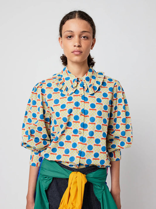 BOBO CHOSES Geometric Pattern Collar Shirt