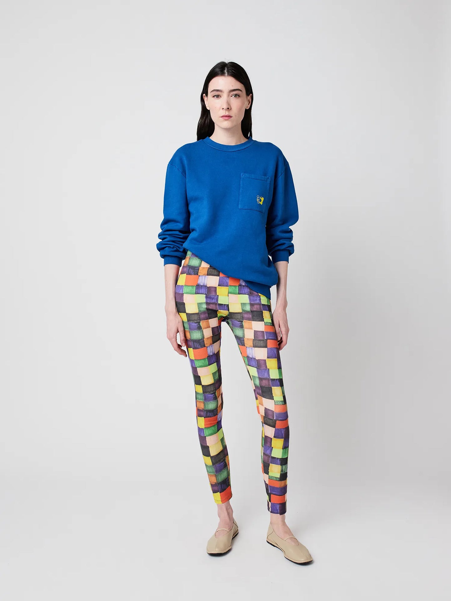 BOBO CHOSES Rainbow Plaid Leggings