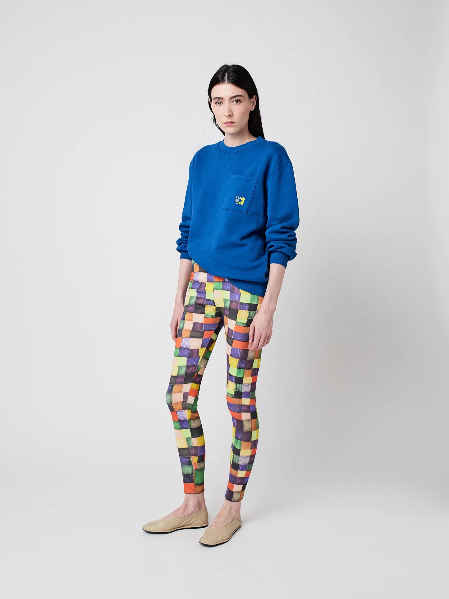 BOBO CHOSES Rainbow Plaid Leggings