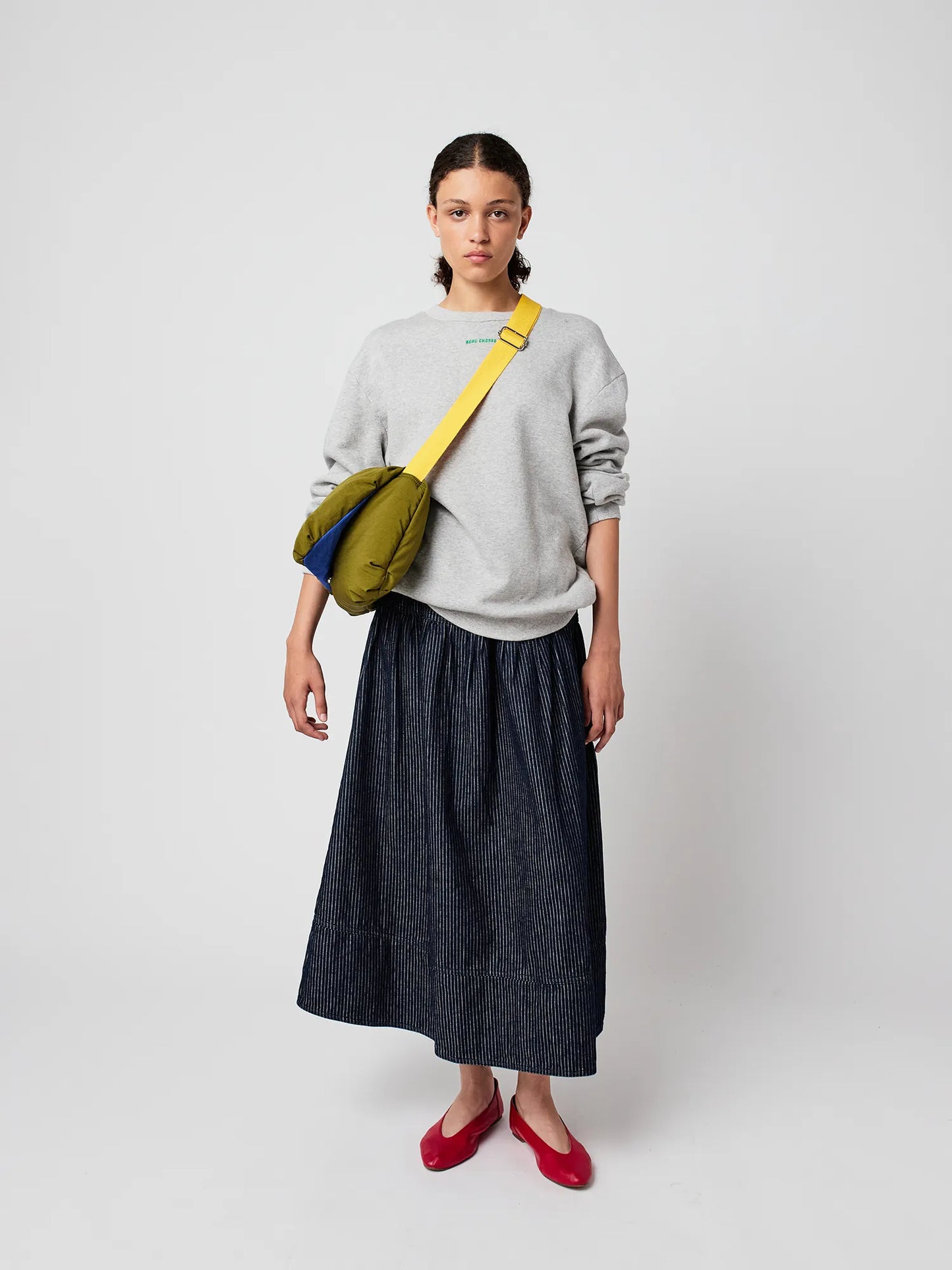 BOBO CHOSES Stripe Denim Skirt