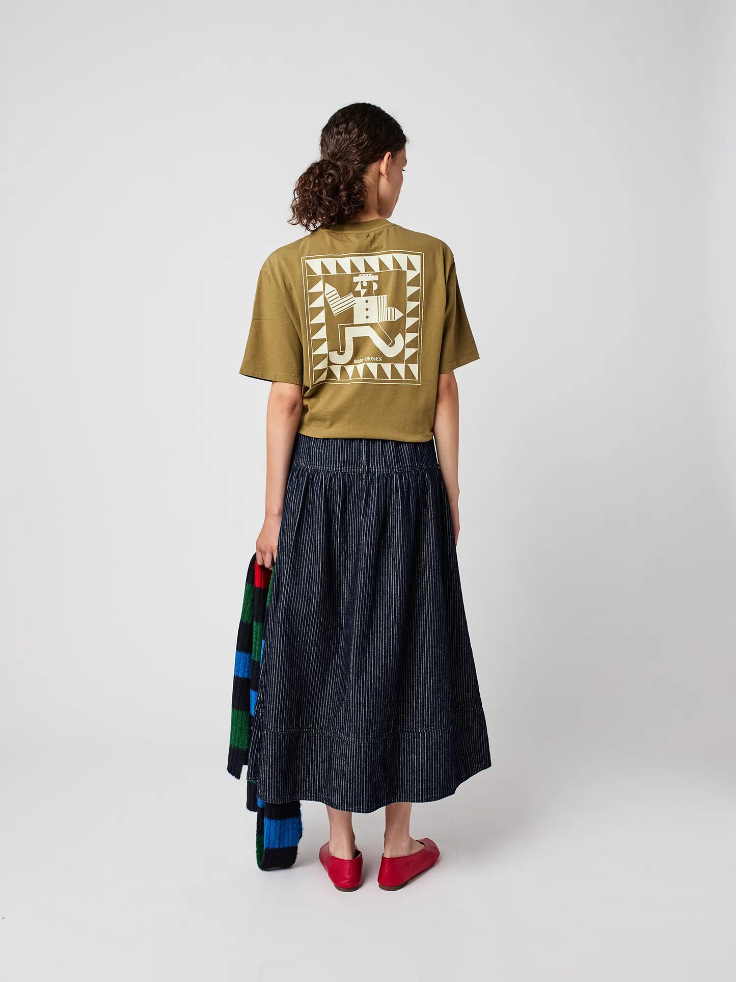BOBO CHOSES Stripe Denim Skirt