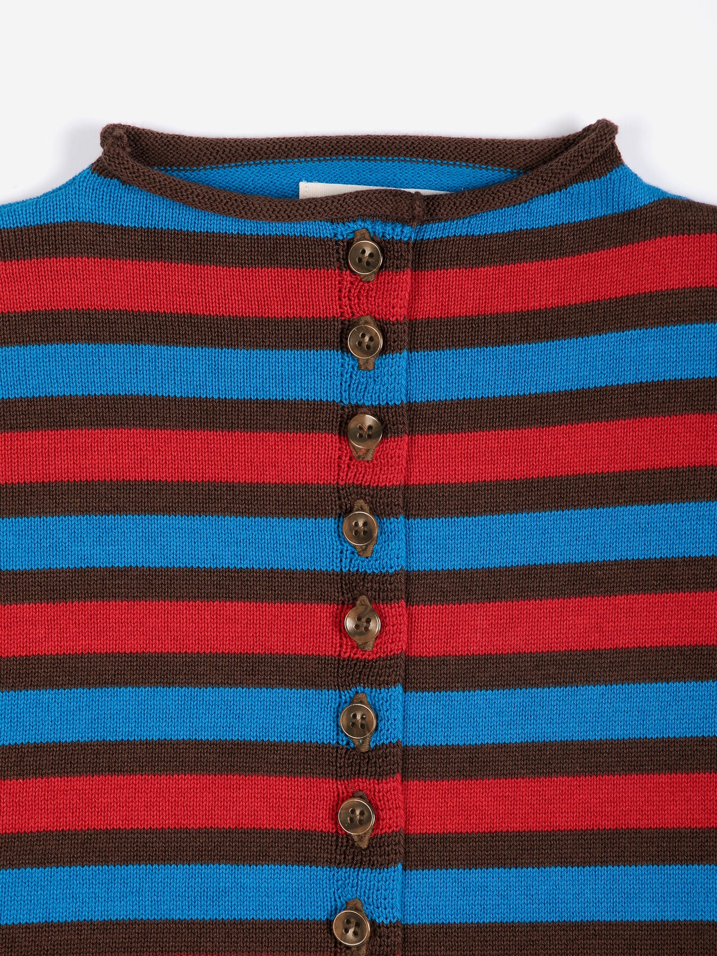 BOBO CHOSES Striped Cotton Cardigan