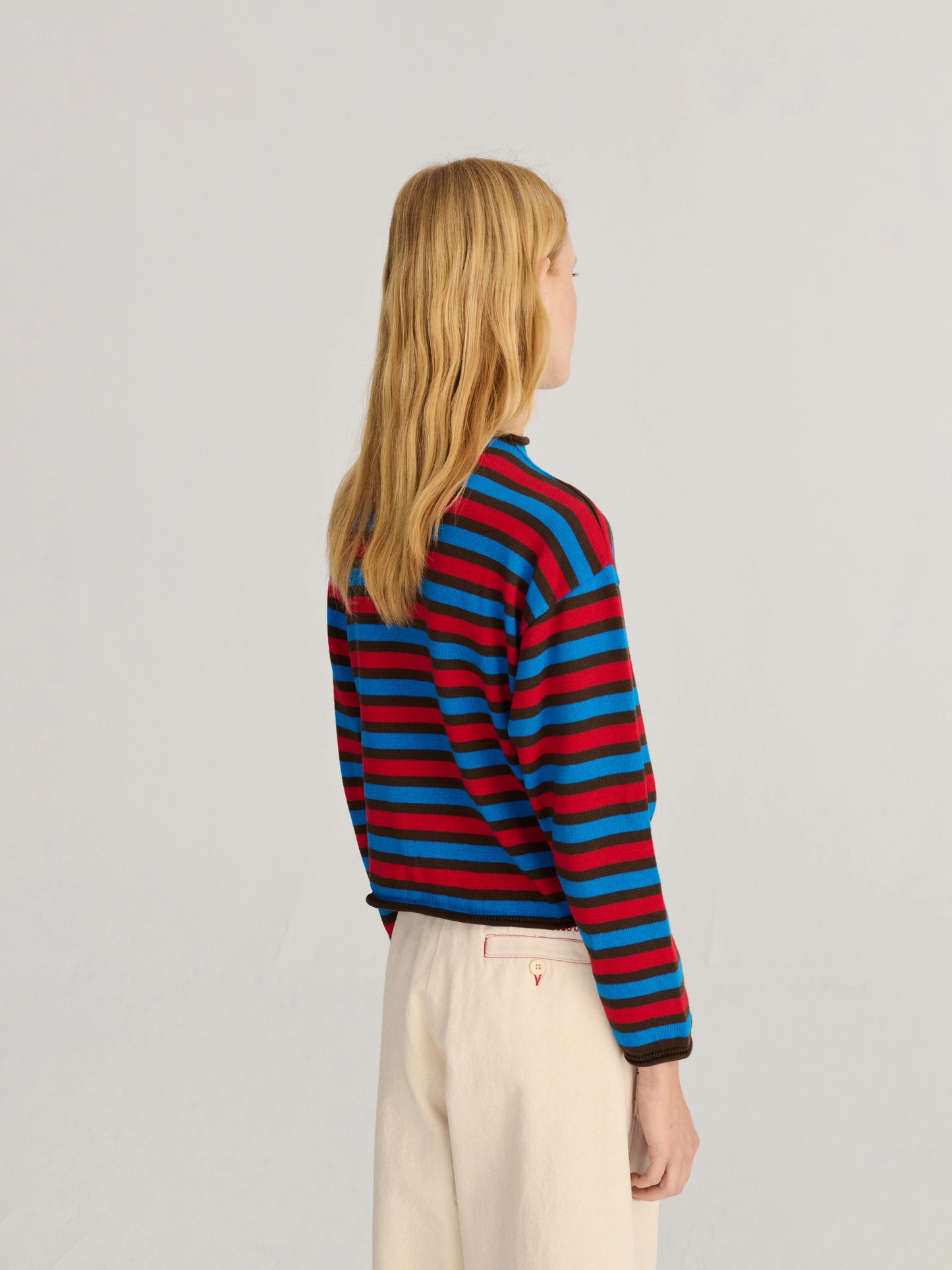 BOBO CHOSES Striped Cotton Cardigan