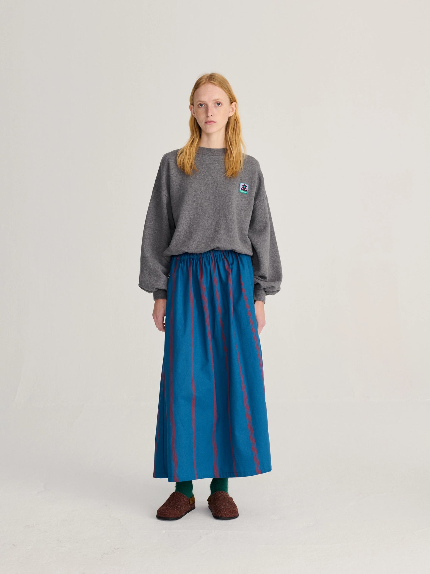 BOBO CHOSES Triple Stripes Evasé Skirt