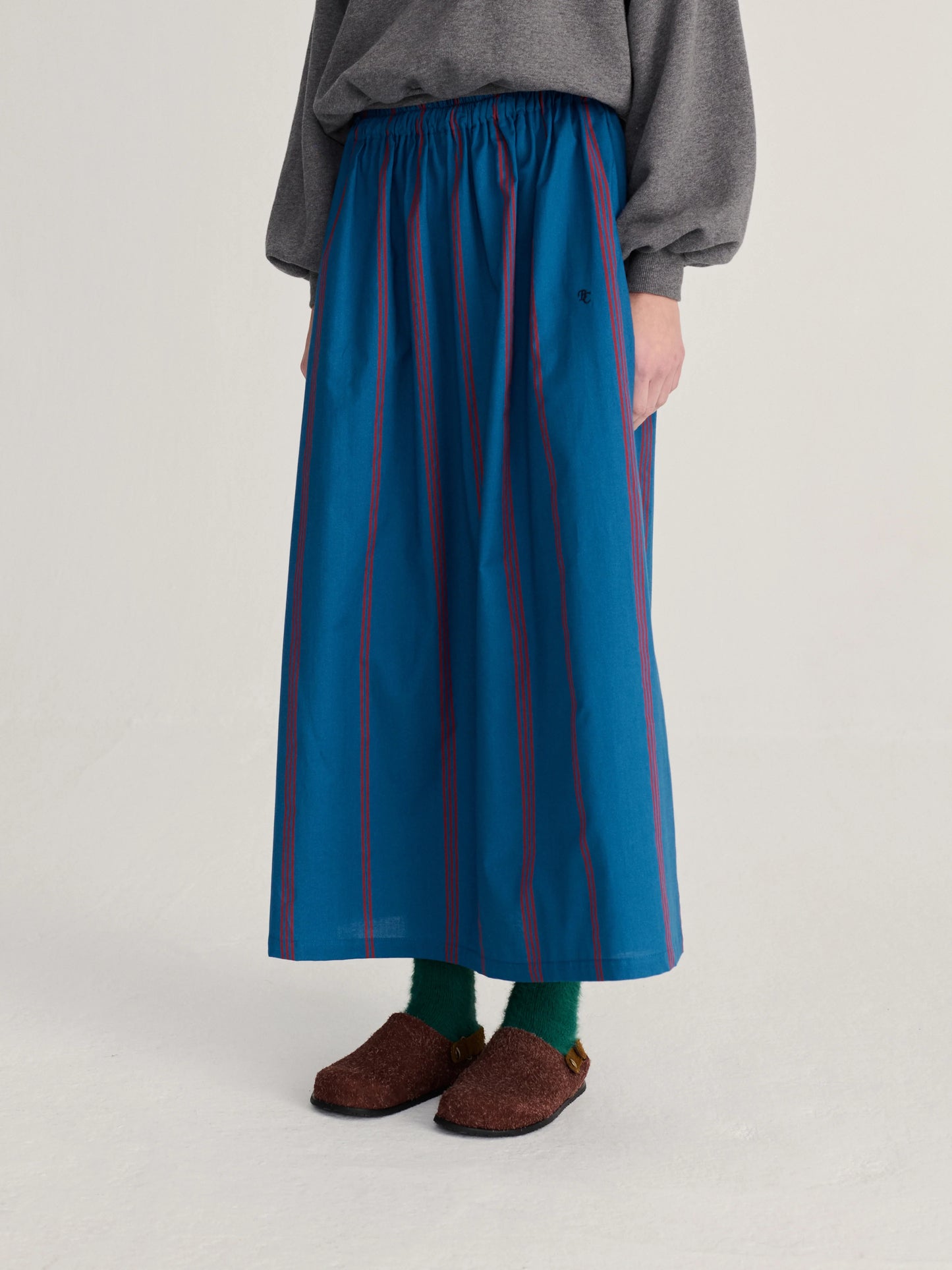 BOBO CHOSES Triple Stripes Evasé Skirt