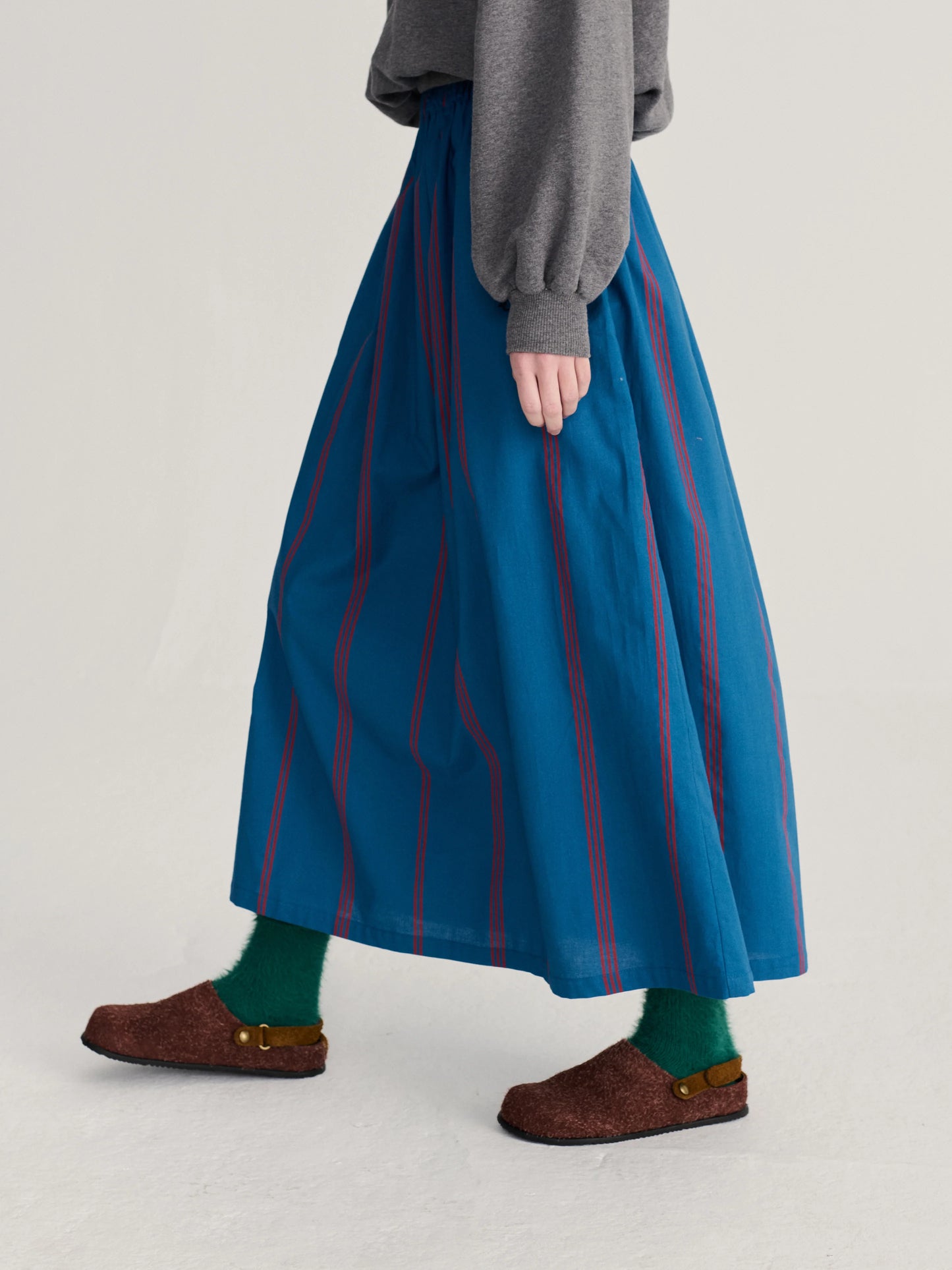 BOBO CHOSES Triple Stripes Evasé Skirt