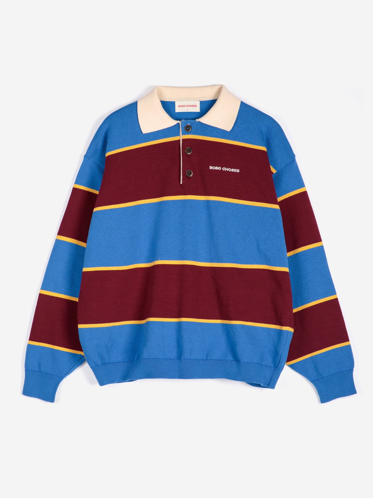 BOBO CHOSES Striped Polo Jumper