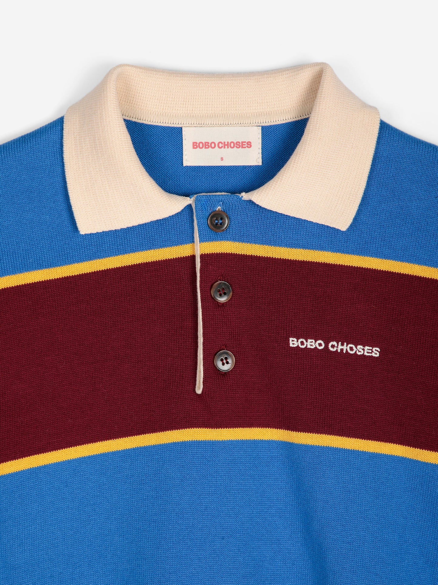 BOBO CHOSES Striped Polo Jumper