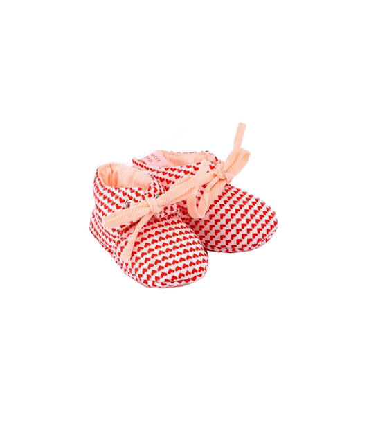 PETIT PAN Baby Shoes Love Is All Red