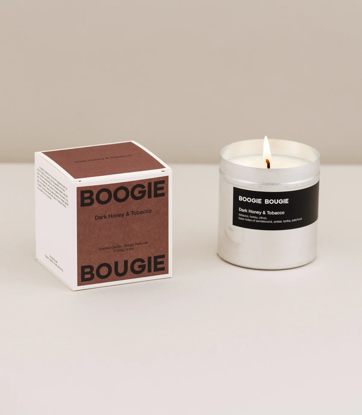 BOOGIE BOUGIE Dark Honey & Tobacco Scented Candle