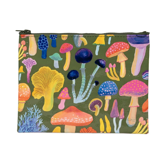 BLUE Q Mushrooms Zipper Pouch