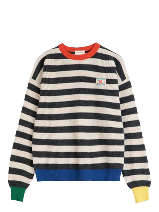 BOBO CHOSES Striped Wool Blend Jumper