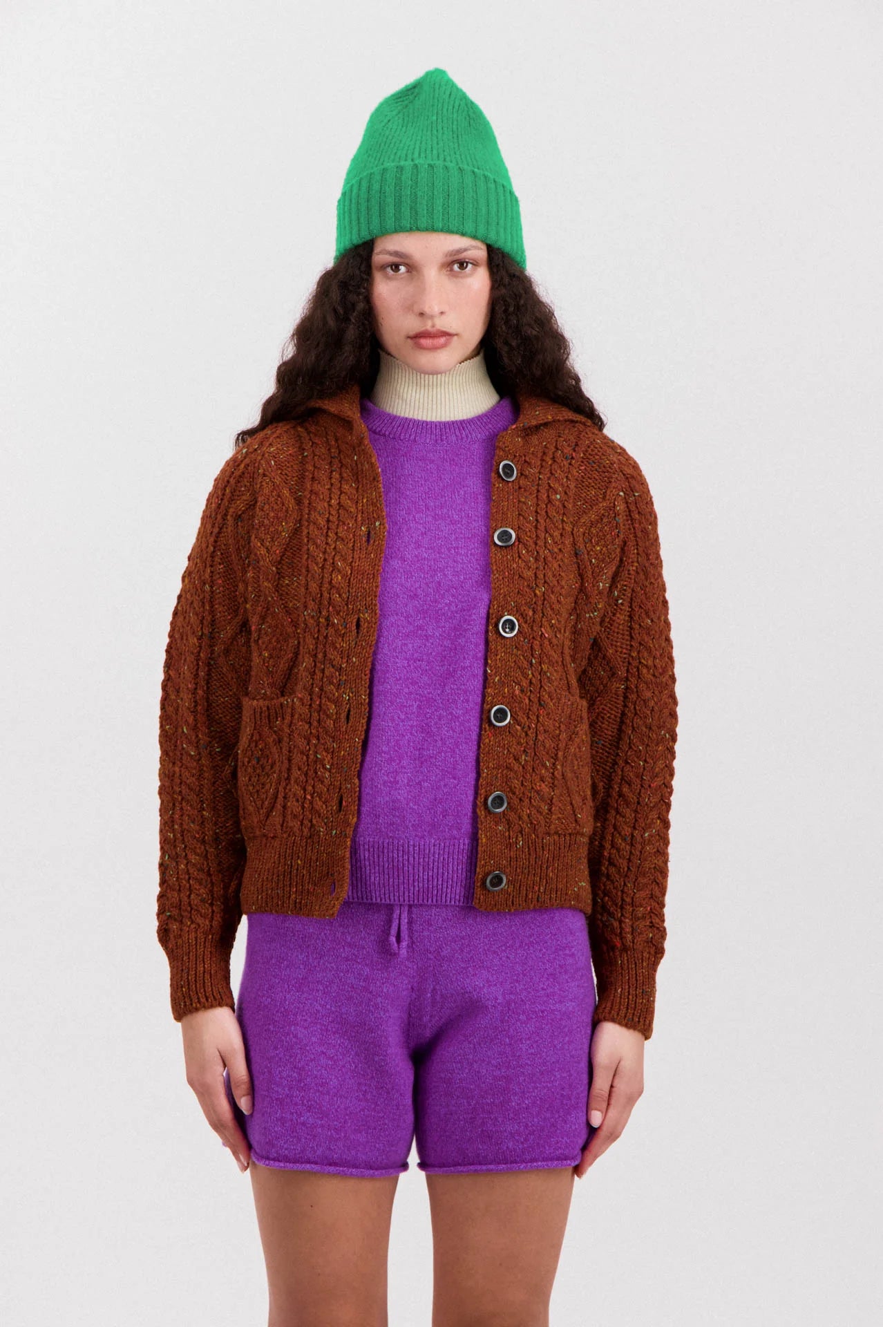 HOWLIN' Bubbling Love Cardigan Mars