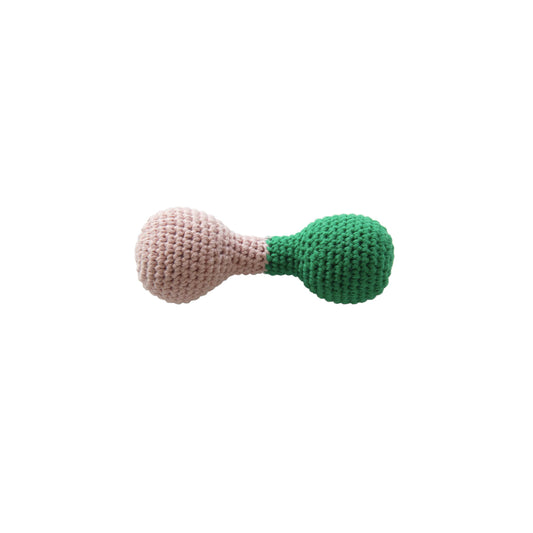 GLOBAL AFFAIRS Crochet Rattle Green